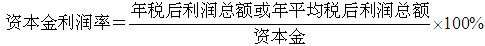 資本金凈利潤(rùn)率