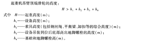起重機(jī)選用的基本參數(shù)