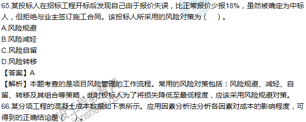 2011年一級建造師項(xiàng)目管理試題及答案(61-70題)