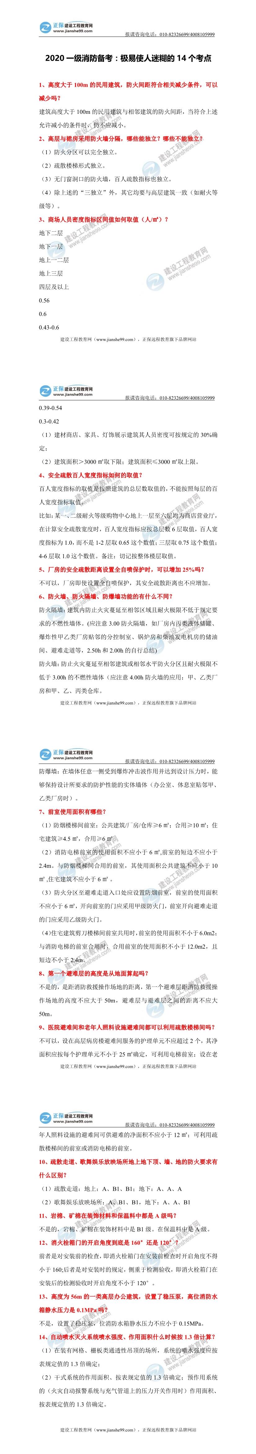 消防工程師考點 消防工程師考點