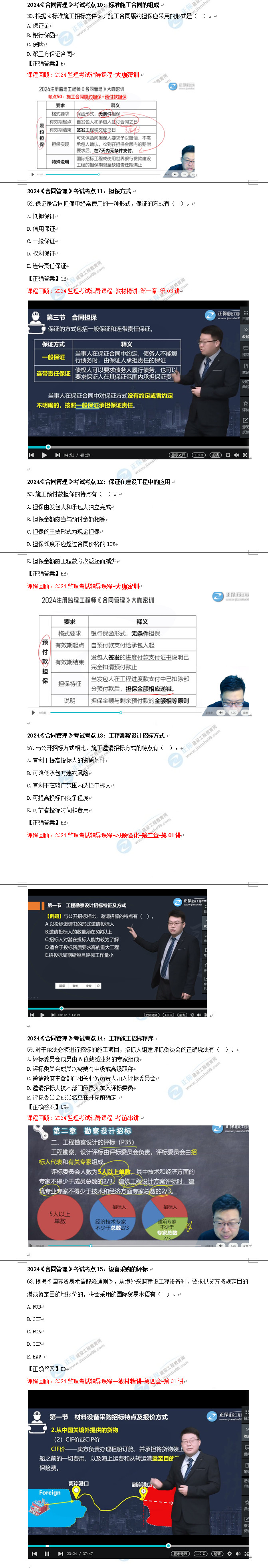 合同管理考點(diǎn)回顧1 合同管理考點(diǎn)回顧1